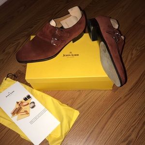 🚫SOLD Authentic New John lobb chapel suede shoes